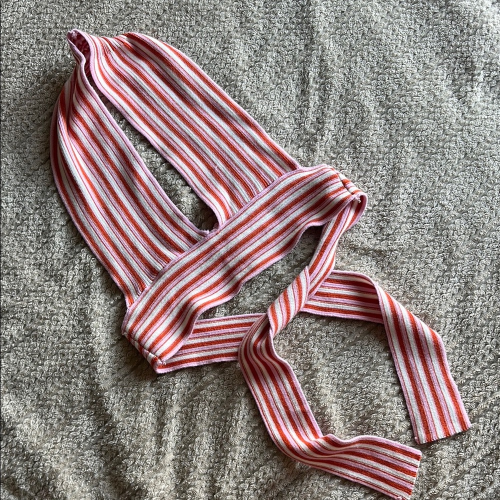 Striped Halter Top